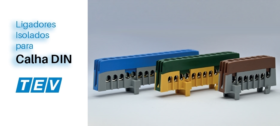 Ligadores Isolados para Calha DIN da TEV