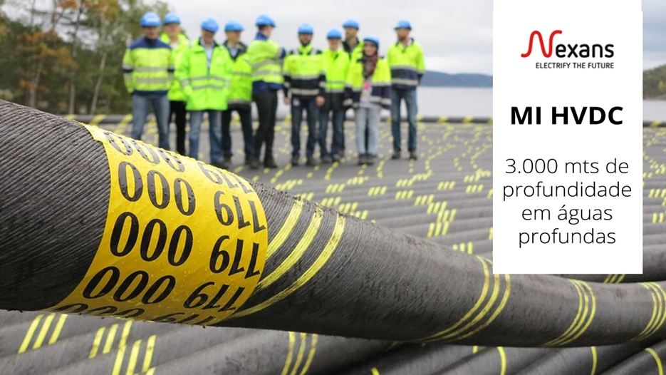 Cabo submarino MI HVDC da Nexans